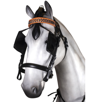 Enganche doble pecherín | Cuero y nylon