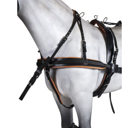 Enganche doble pecherín | Cuero y nylon