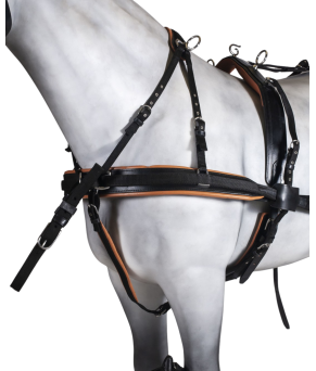 Enganche doble pecherín | Cuero y nylon