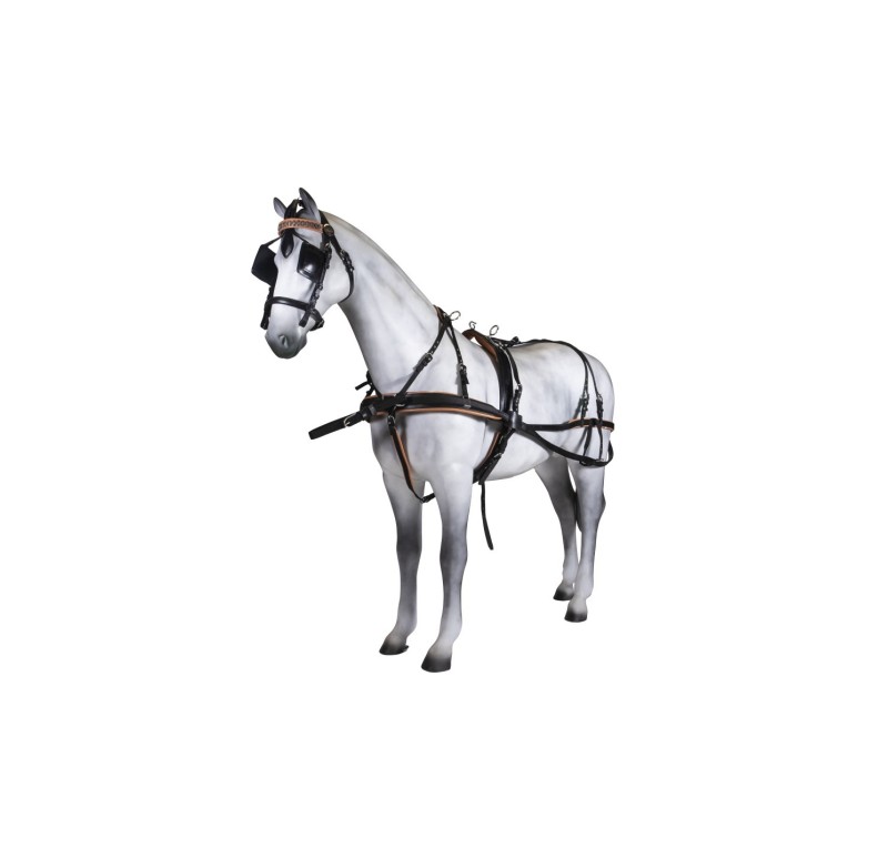 Enganche doble pecherín | Cuero y nylon