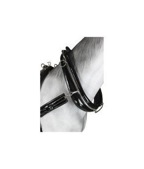 Enganche sencillo collarón inglés charol