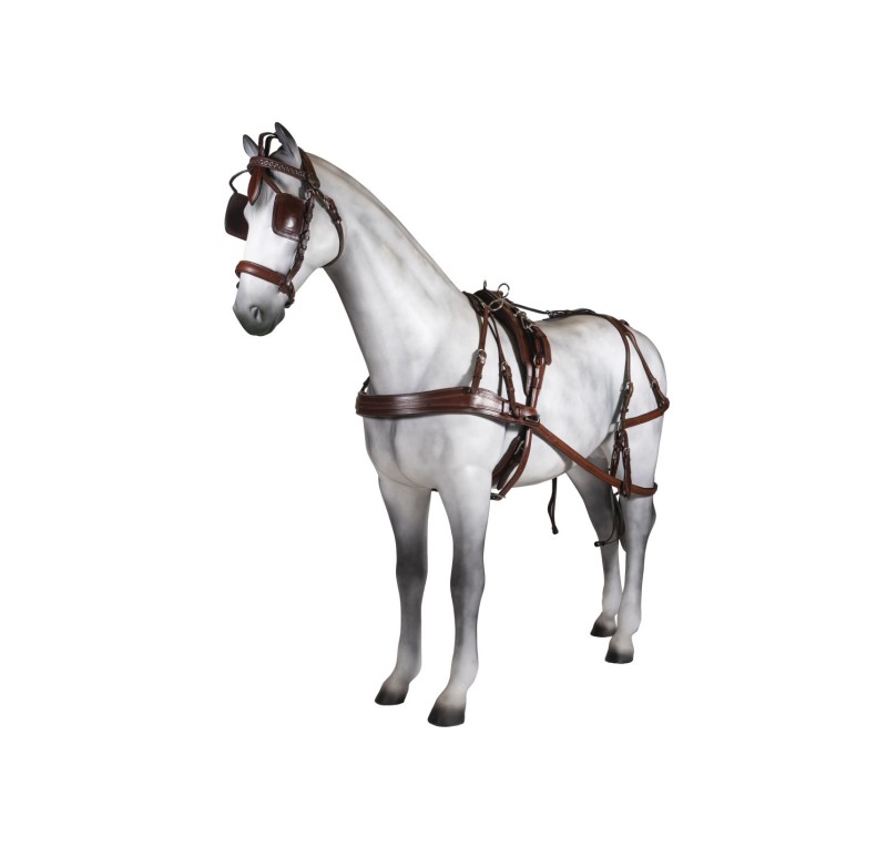 Enganche sencillo pecherín anatómico cuero