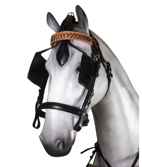 Enganche sencillo pecherín | Cuero y nylon