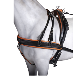 Enganche sencillo pecherín | Cuero y nylon