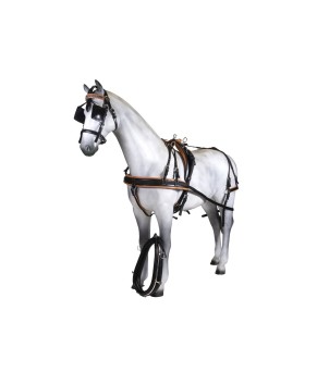 Enganche sencillo pecherín | Cuero y nylon