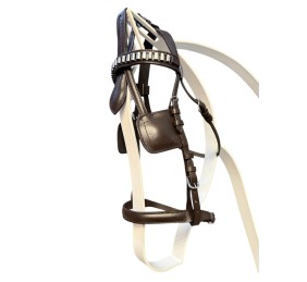 Enganche sencillo de cuero y nylon | Poni