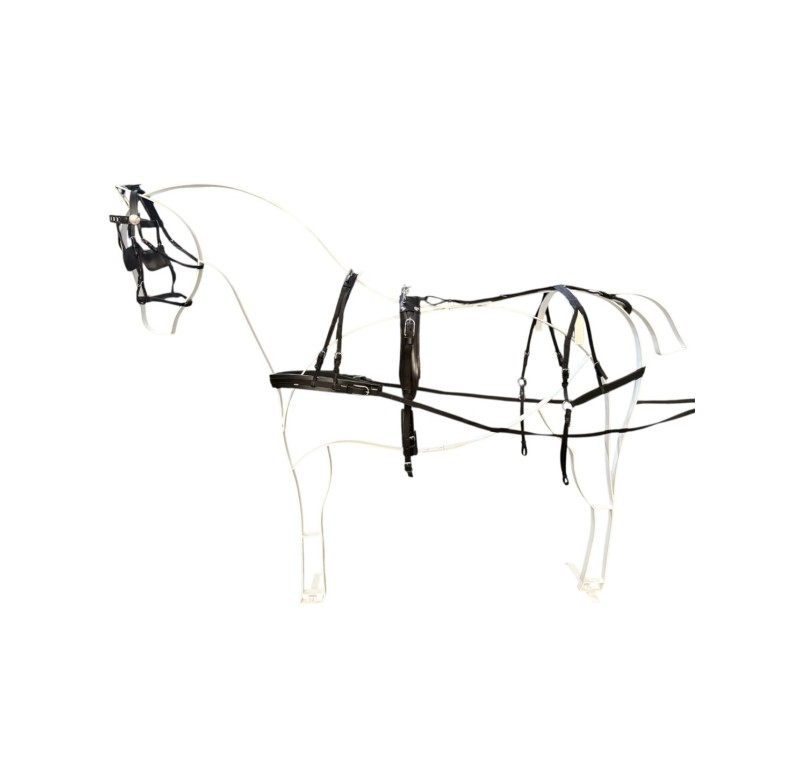 Enganche sencillo de cuero y nylon | Poni