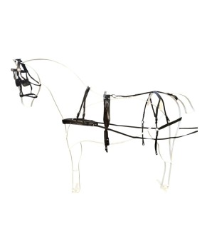 Enganche sencillo de cuero y nylon | Poni