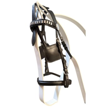 Enganche sencillo de cuero y nylon | Poni