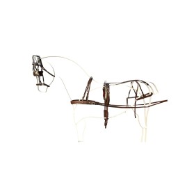 Enganche sencillo de cuero y nylon | Poni