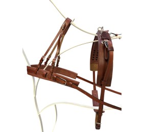 Enganche sencillo pecherín cuero | Poni