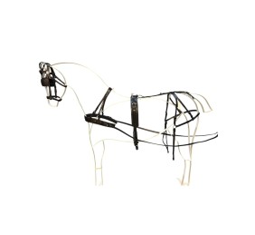 Enganche sencillo pecherín cuero | Poni