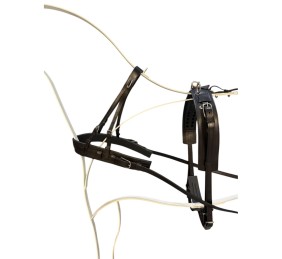 Enganche sencillo pecherín cuero | Poni