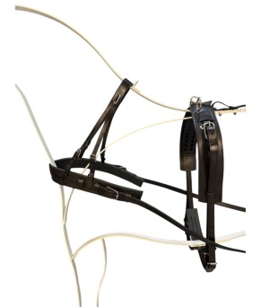 Enganche sencillo pecherín cuero | Poni