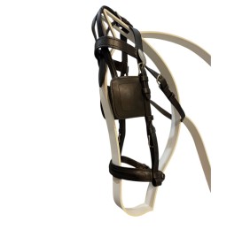 Enganche sencillo pecherín cuero | Poni