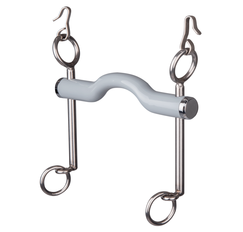 Bocado doma largo con barras curvada para lengua b