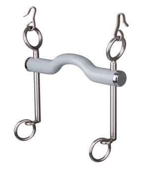 Bocado doma largo con barras curvada para lengua b