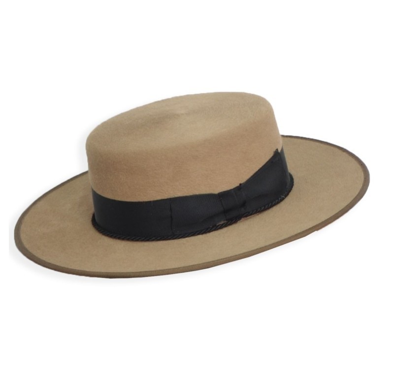 Sombrero cañero premium 250 gr | Pelo de conejo | Manila