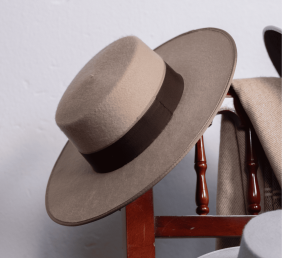 Sombrero cañero premium 250 gr | Pelo de conejo | Manila