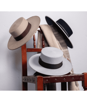 Sombrero cañero premium 250 gr | Pelo de conejo | Manila