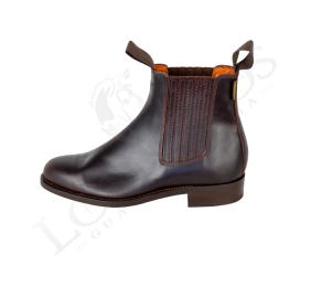 Botín rociero | Color castaña / Piso suela