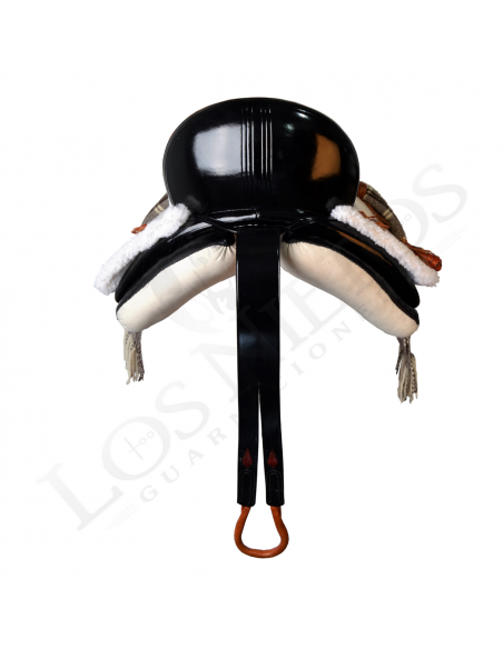 Silla Vaquera 'Los Nietos' | Mod. Andrea/ Negra (Zalea Fija) Silla Vaquera 'Los Nietos' | Mod. Andrea/ Negra (Zalea Fija)