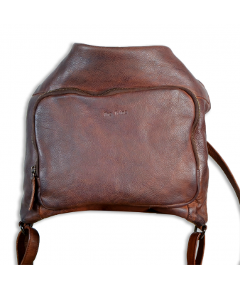 Bolso-Mochila de Cuero...